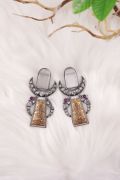 Beautiful TWO TONE OXIDISESD EARRINGS