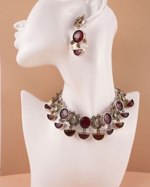 Oxidised Handcrafted necklace