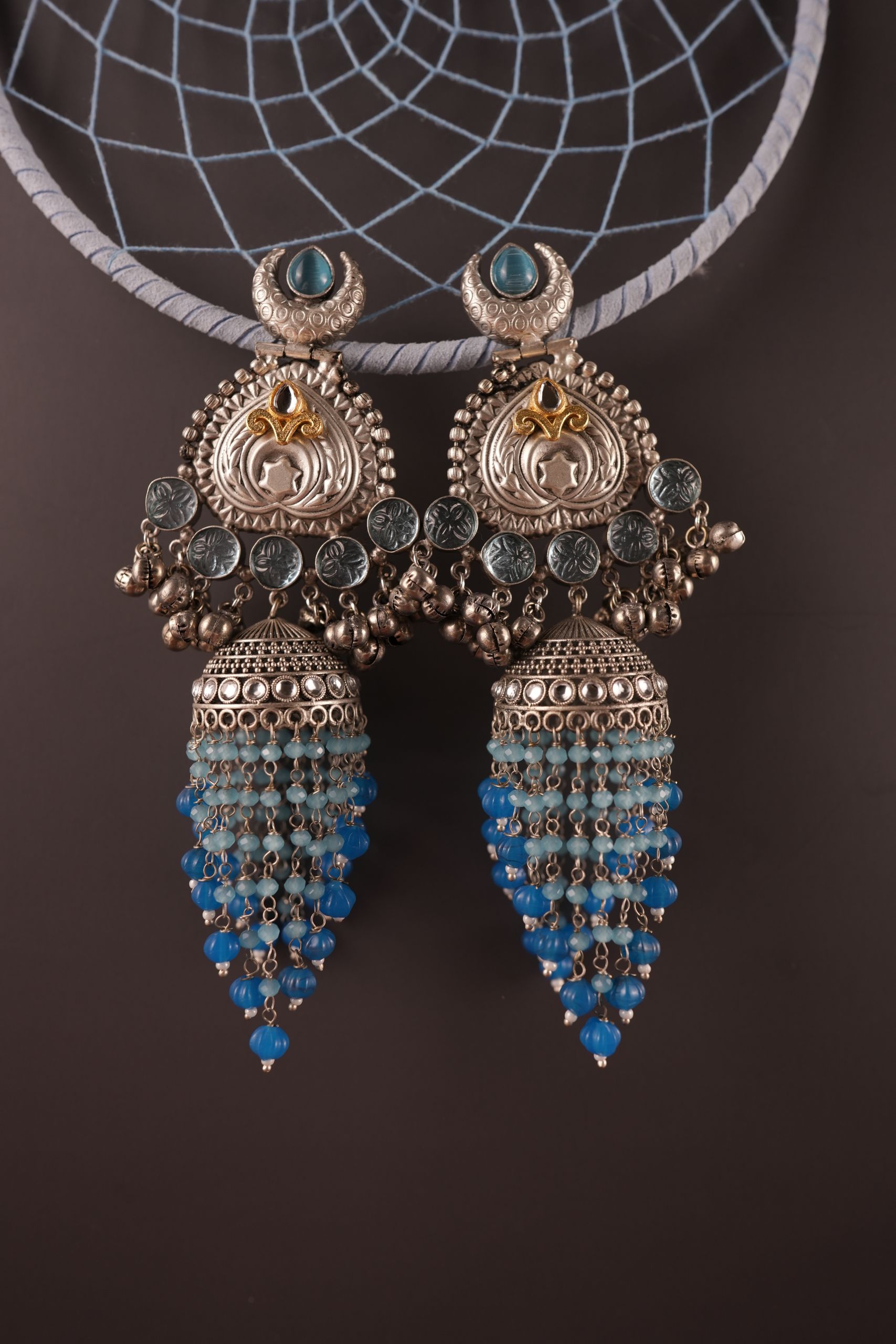 Surbhi Jhumkas -Blue
