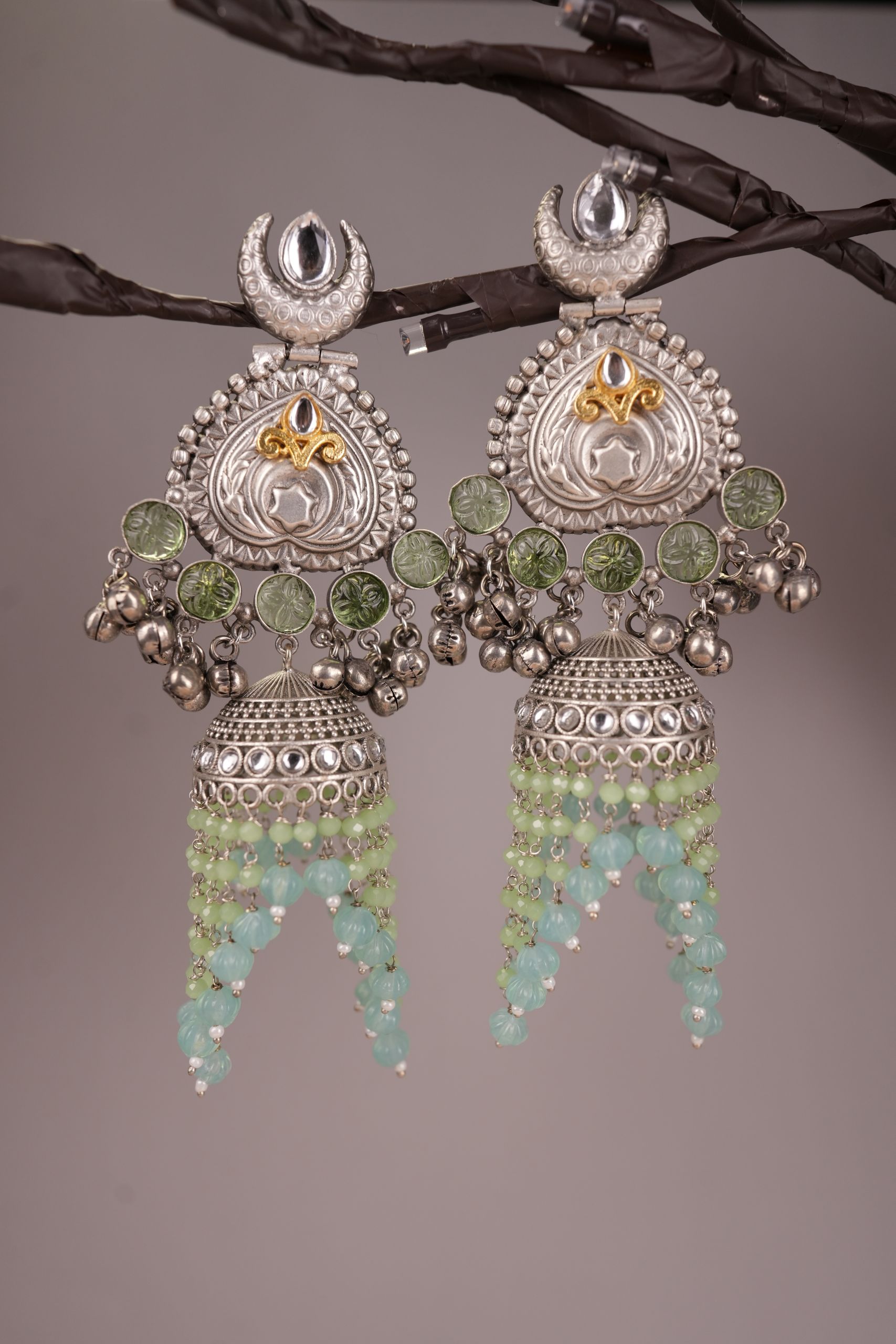 Surbhi Jhumkas -Blue