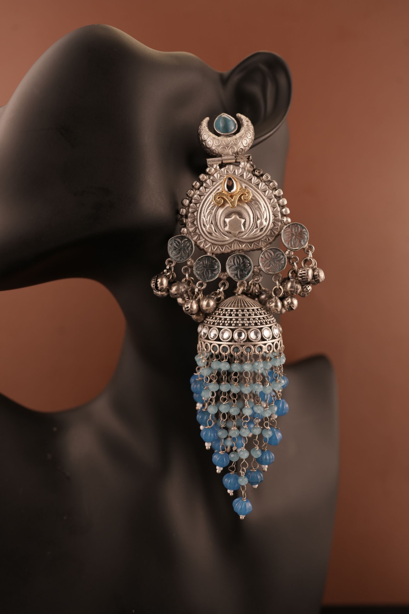 Surbhi Jhumkas -Blue