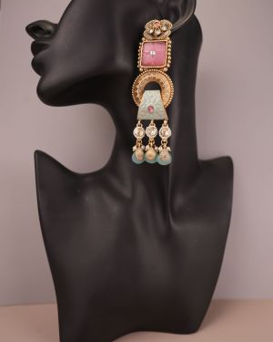 Mina earrings-Pink