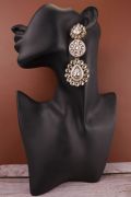 Kundan Long Drop Earring