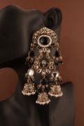 Elegant Multi Jhumki Kundan Earrings