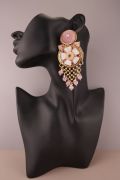 Polki Chandbalis with pearl earring