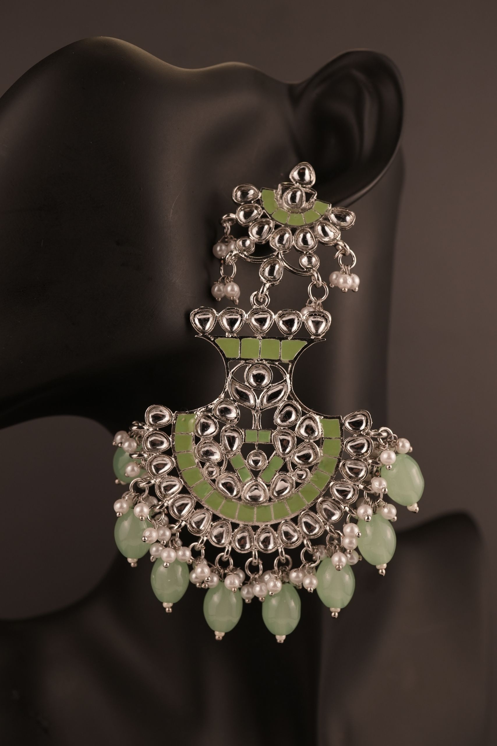 Anshu Chandbalis  Kundan Earrings
