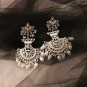 Anshu Chandbalis Kundan Earrings