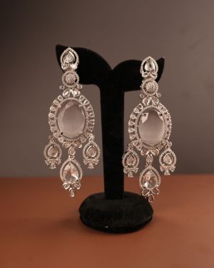 Stone studded earrings