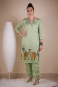 Moh Indigo Green Co-Ord (Set of 2)