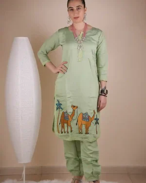 Moh Indigo Green Co-Ord (Set of 2)