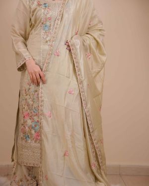 Shanaya Embroidered dress(Free size S to 2XL)