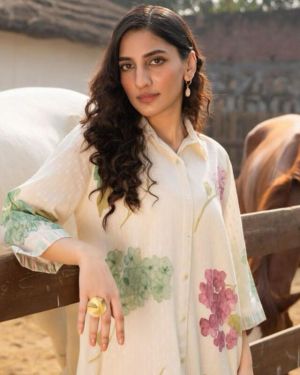 Floral Cotton Shirt Tunic With Pant
