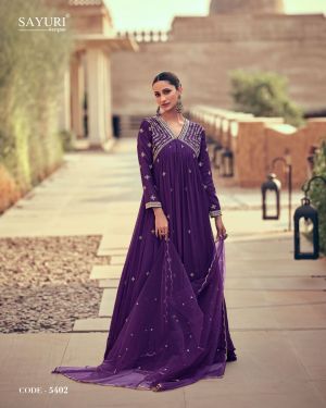 Maskara Sayuri Chinon Silk Gown Dupatta Set