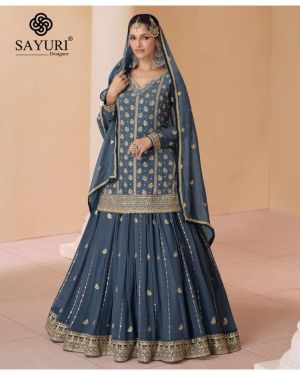 Sayuri Sara Georgette Wedding Wear Designer Suit