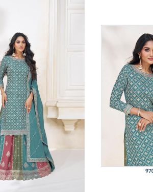Aashirwad Collection Embroidered Straight Ghagra Style Salwar Suit