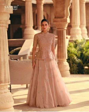 Sayuri Indo Western Designer Simran Readymade Chinon silk Dress (Copy)