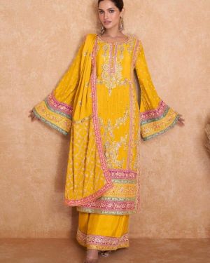 Embroidered Work Designer Palazzo Salwar Kameez