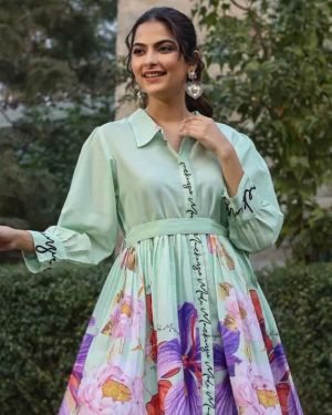 Pastel Floral Fit And Flare Dress
