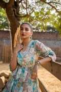 Sea Green Tunic with Multi-Design Embroidery